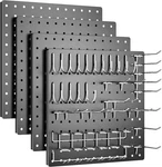 Board, 4 Pack Metal Kit,black Wall Organizer With 32 Pcs. Fixed Price $39.57.