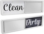 Dishwasher Magnet Clean Dirty Sign, Large, Wood Black & White. Fixed Price $13.56.