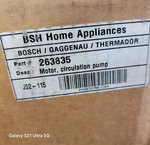 Bosch Thermador Dishwasher Pump Circulation Motor 263835 Genuine Oem. Fixed Price $264.94.