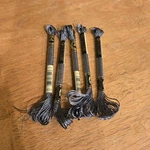 Dmc Light Effects Embroidery Floss Metallic #E317 Titanium Grey (5 Skeins). Fixed Price $8.49.