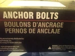 Grip-rite 1/2 In. X 8 Steel Hook Head Anchor Bolts 50 Pk. Fixed Price $75.00.