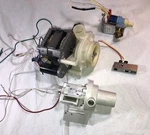 Ge Dishwasher WD26X10015 Circ + Drain Pump, Water Inlet Valve, Float Switch. Fixed Price $35.00.