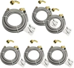 6-PACK Stainless Steel Dishwasher Fill Hose 3/8"X3/8" 6-FOOT Water Supply Line. Fixed Price $75.95.
