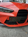 Front Bumper Tow Hook License Plate Tag Mount Kit Bracket For Bmw M4 2025-2026. Fixed Price $39.95.