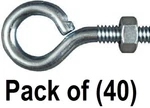 National Mfg N221-085 2160 1/4" X 2" Zinc Plated Eye Bolt With Nut Quantity 40. Fixed Price $41.89.