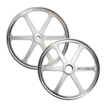 Set, Upper & Lower Wheels, Fitting Biro Saws 3334, 3334-4003. Replaces. Fixed Price $530.00.