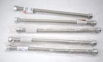 Lot 5 Aquaflo Flexible Stainless Steel Water Heater Connectors 3/4" 18". Fixed Price $32.99.