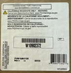 W10902372 Whirlpool Pump Motor New Factory (c). Fixed Price $159.00.