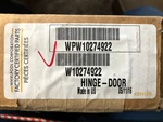 Whirlpool (fsp) # W10274922 Dishwasher Door Hinge. Fixed Price $40.00.