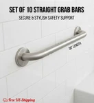 Asi Snap Flange 36" Smooth Straight Grab Bar 1-1/4" O.d. Set Of 10. Fixed Price $149.50.