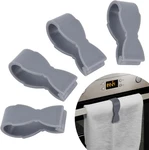 4 Pack Towel Clips Kitchen Oven Handle Bathroom Rack Dishwasher Stove Gray. Fixed Price $16.99.