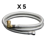 (5)MAINLINE MLB172DW6D 3/8 X W/ Mip El Dishwasher Connector. Fixed Price $69.53.