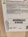 New Whirlpool W10876600 Pump Water. Fixed Price $25.00.