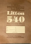 Vintage Litton 540 Microwave Oven Owners Manual. Fixed Price $8.87.