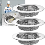 Mr.siga Sink Drain Strainer Pack Dishwasher Safe Fits 3" Opening. Fixed Price $15.54.