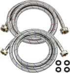 Beaquicy 6 Ft Washer Stainless Steel Hoses Braided Feet, Blue,red. Fixed Price $26.32.