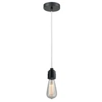 Innovations Winchester Bare Bulb Mini Pendant, Black/white Cord 100BK-10W-2BK. Fixed Price $79.20.