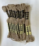 Pack Of 12 Dmc Six Strand Embroidery Cotton 8.7 Yards Light Mocha Brown 117-3782. Fixed Price $6.95.