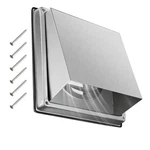 Upgraded 4" Stainless Steel 304 Dryer Vent Cover Outdoor - Rubber Cushioned N.... Fixed Price $30.34.