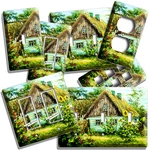 Rustic Country Village House Flowers Light Switch Outlet Wall Plates Room Decor. Fixed Price $18.89.