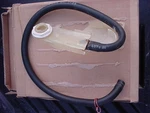 Kitchenaid Dishwasher Lower Spray Arm Feed Cap With Hose Used Out Of KUDA230. Fixed Price $5.99.