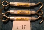 3 National N221-960 Hook & Eye Turnbuckle 5/16 By 9" Stainless Steel. Fixed Price $12.00.