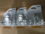 (lot Of 3)NATIONAL Hardware N199-232 Double Clothes Hooks, Nickel Finish,. Fixed Price $14.95.