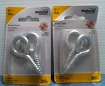 National Hardware 2-5/8" Screw Eyes Pk. Lot Of (N185-991) Fs. Fixed Price $12.00.