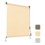 Patio Roller Shade Hdpe Fabric Outdoor Cordless Up For Porch Beige. Fixed Price $54.99.