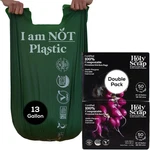 Holy Scrap! 100PK Large 10-13 Gallon Compostable Trash Bags 100% Plastic-free. Fixed Price $51.05.