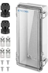Ticonn Outdoor Electrical Box Waterproof, Junction IP67 Abs 10.2"X4.3"X3". Fixed Price $20.00.