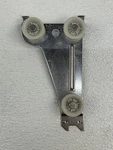 Miele Dishwasher Top Rack Fixed Plate With Wheels Left # 5889352. Fixed Price $22.00.
