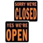 Hy-ko 15X19 Heavy Gauge Plastic Sign, Yes We're Open/sorry Closed. Fixed Price $30.23.