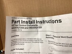 WD35X21354 Ge Dishwasher Control BIN2B2025. Fixed Price $80.00.