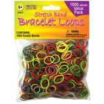 Pepperell Stretch Band Bracelet Loops 1,000/PKG-ASSORTED Colors. Fixed Price $8.95.