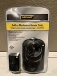 New Outdoor Mechanical Remote Timer On/off 80FT Rnge Dusk To Dawn Option Defiant. Fixed Price $19.99.