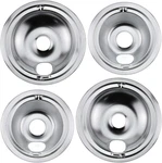 WB31T10010 WB31T10011 Chrome Range Drip Pans By Blutoget- Electric Stove. Fixed Price $25.35.