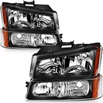 For 2003-2006 Chevy Silverado 1500 2500 3500 Headlights Assembly Pair Headlamp. Fixed Price $63.99.