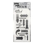 Stampers Anonymous Layering Stencil - Arrows, THS025 By: Tim Holtz. Fixed Price $6.29.