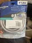 Eastman Braided Dishwasher Connector Hose Chrome 6-FT 41043. Fixed Price $14.50.