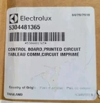 Electrolux Microwave Main Control New Part #5304481365. Fixed Price $69.99.