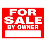For Sale Sign Red 18X24". Fixed Price $46.95.