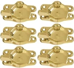 N198-150 Solid Polished Brass Window Sash Locks 6 Pack. Fixed Price $99.99.