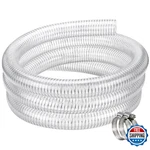 Zy-hosetube 2" Suction 5FT Clear Steel Wire Reinforced Flexible Vinyl. Fixed Price $59.59.