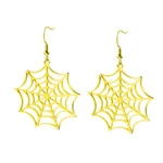Stainless Steel Spider Web Drop Earring For Women Jewelry Gold. Fixed Price $10.48.