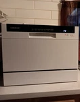 Farberware 6-PIECE Countertop Dishwasher White (FCD06ABBWHA). Fixed Price $220.00.