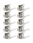 Mengico 10 Pack Privacy Door Handle, Satin Nickel Keyless Interior Knobs.... Fixed Price $149.79.