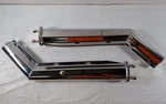 Trux TU-9227 Chrome Mud Flap Hanger, Pair 45 Deg. 28.5 In. W/2 1/2 Bolt Spa. Fixed Price $79.99.