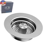 Upgraded 3 1 Kitchen Sink Drain Strainer Stopper,stainless Steel Wrap Around. Fixed Price $12.57.