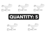 5-PACK Lot National Hardware N279-711 Contoured Hinge Pin Door Stop White. Fixed Price $23.18.